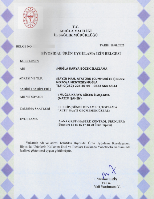 Sağlık Bakanlığı İzin Belgesi