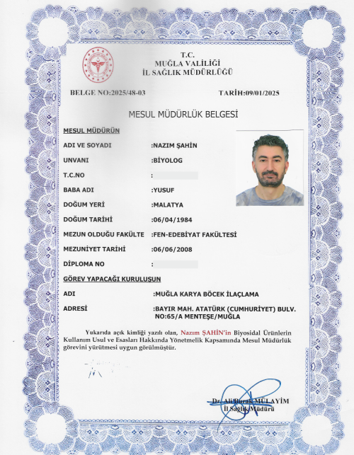 Mesul Müdür Belgesi